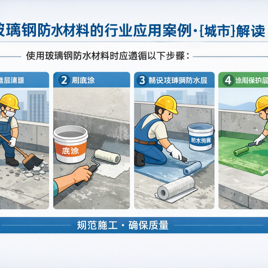 玻璃钢防水材料的行业应用案例，青岛解读