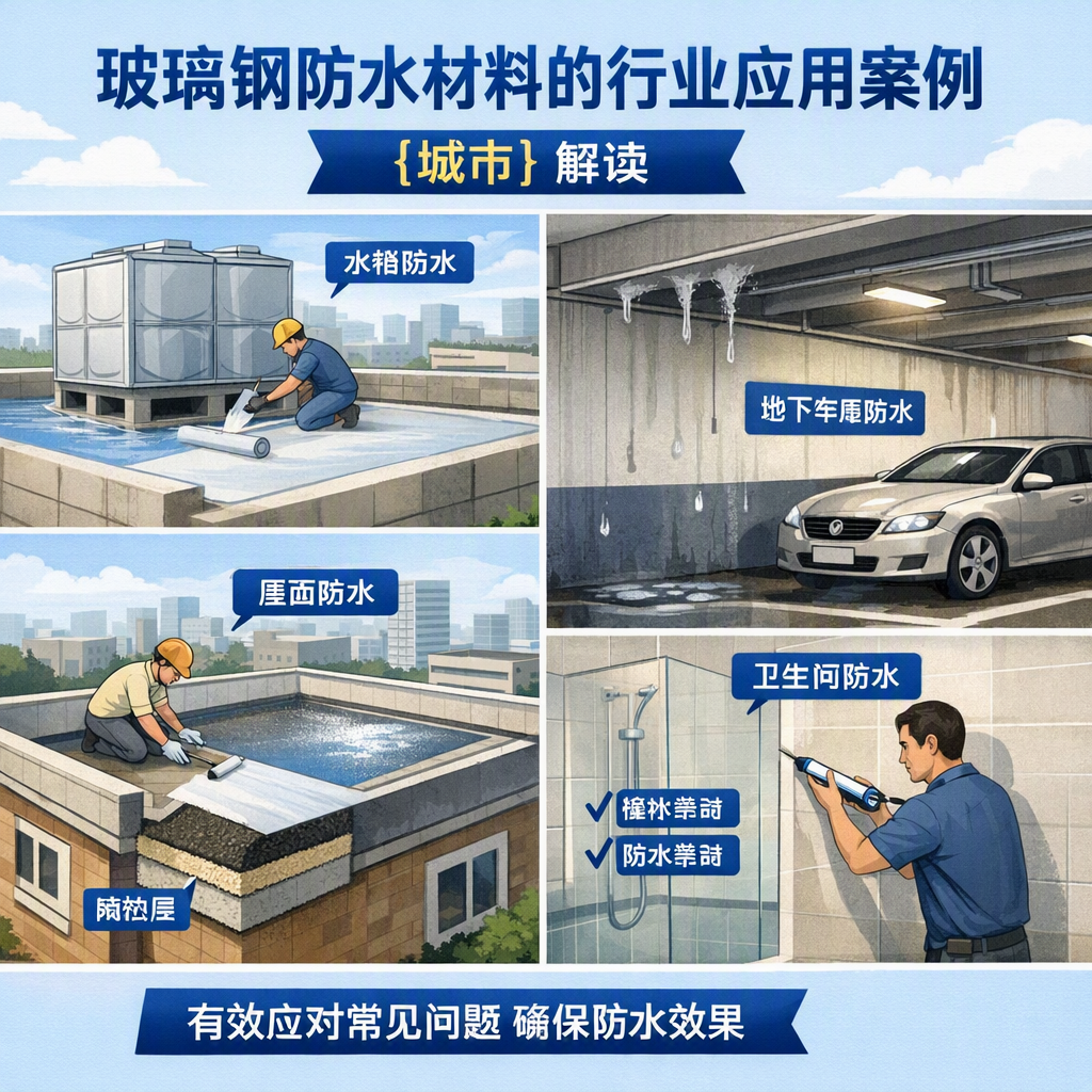 玻璃钢防水材料的行业应用案例，青岛解读